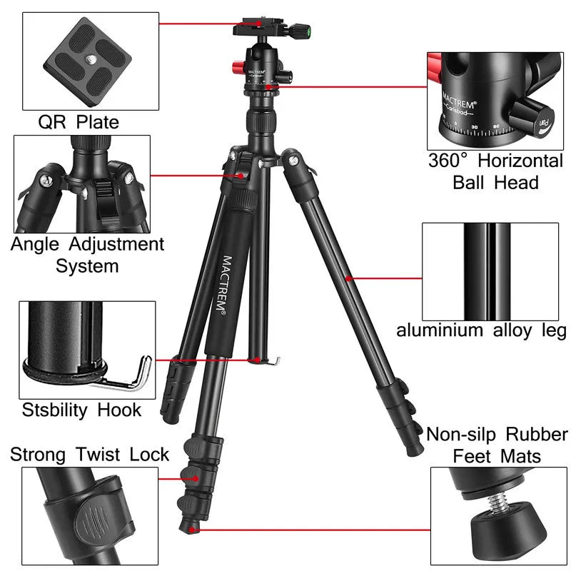 CT62 Travel-Friendly Camera Phone Stand