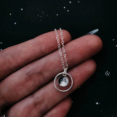 My Moon Mini Necklace with Custom Lunar Phase