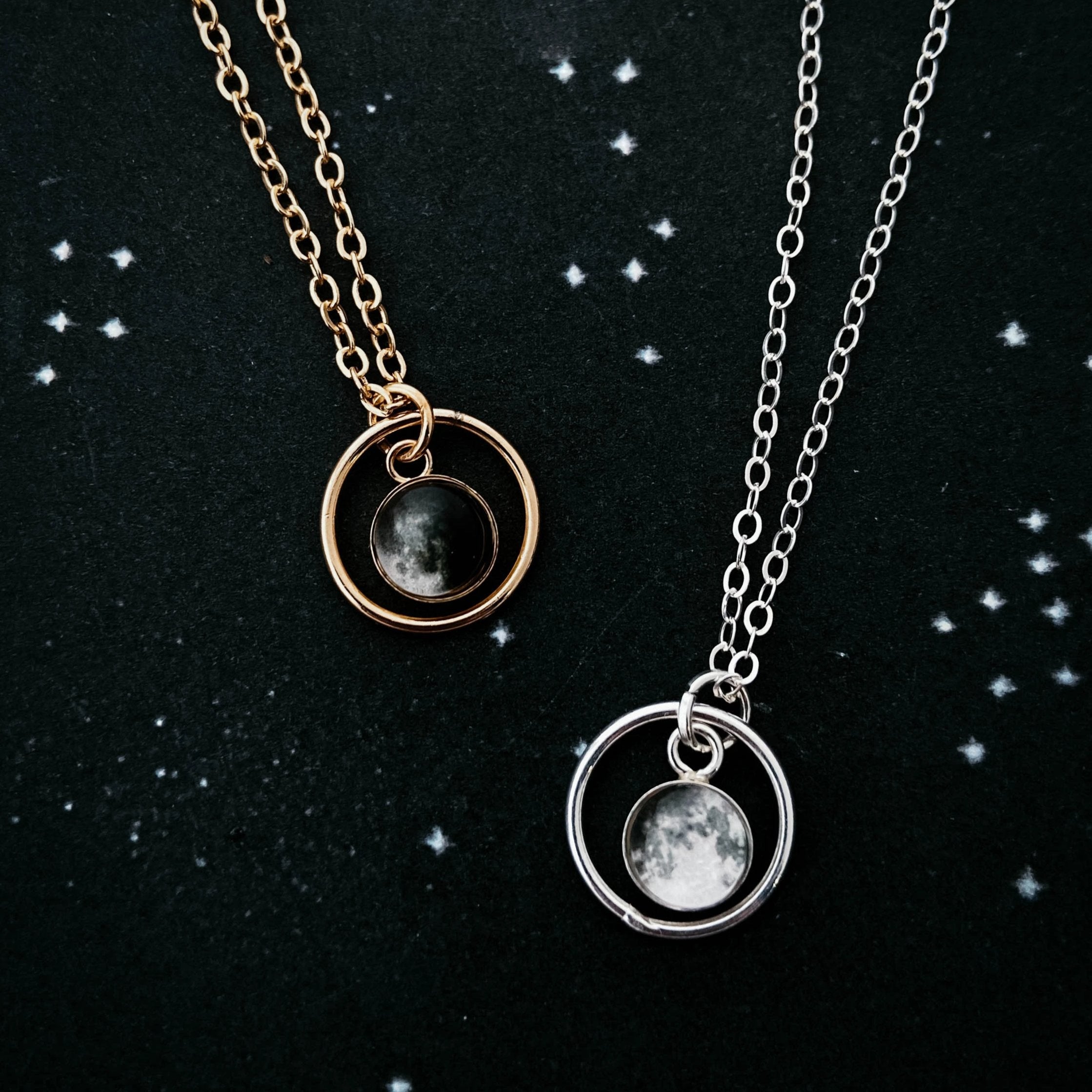 My Moon Mini Necklace with Custom Lunar Phase