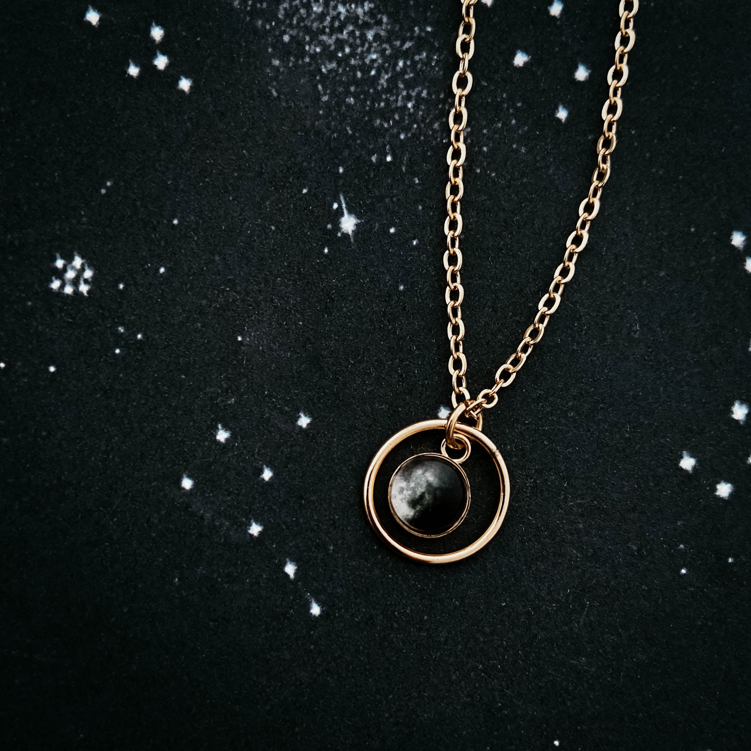My Moon Mini Necklace with Custom Lunar Phase