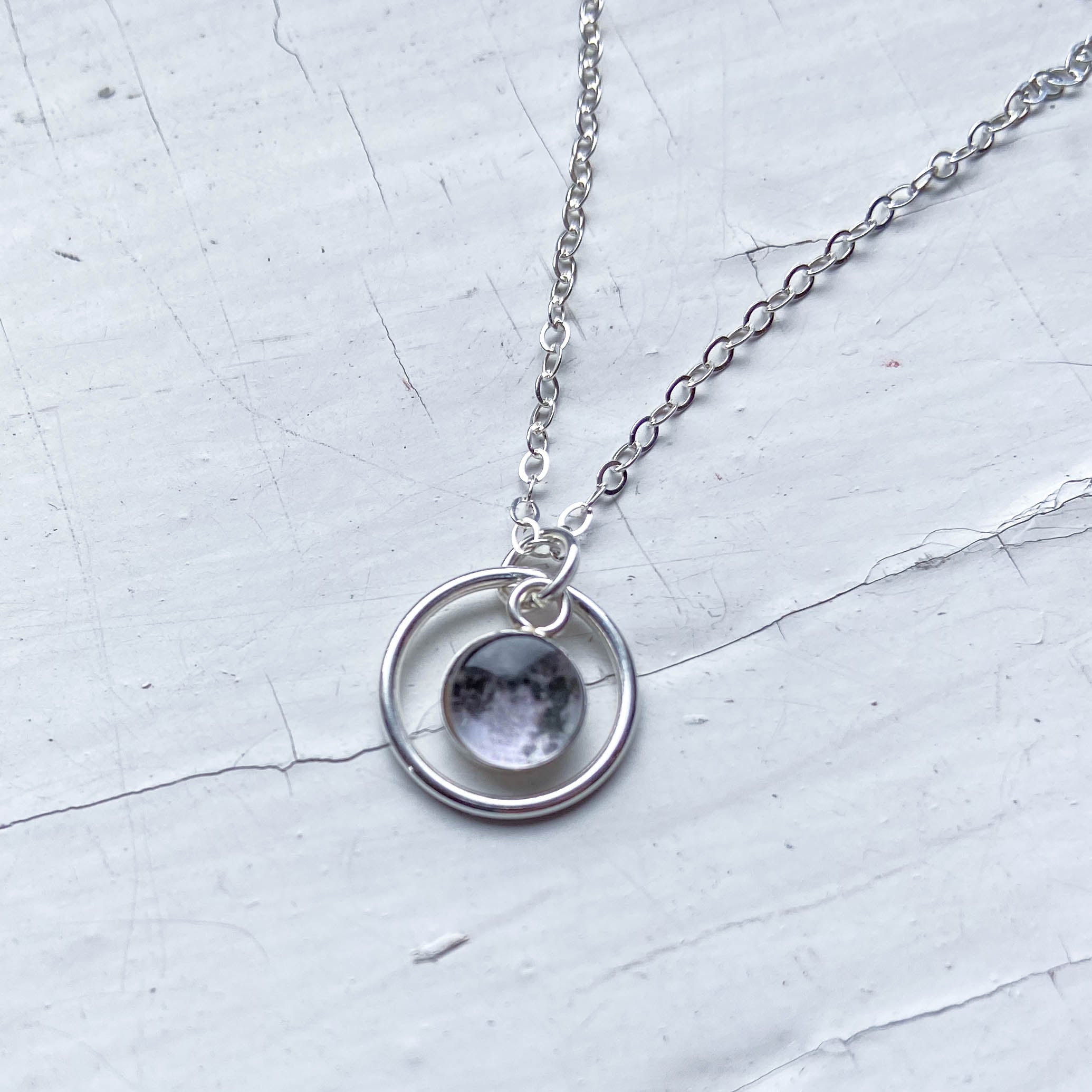 My Moon Mini Necklace with Custom Lunar Phase