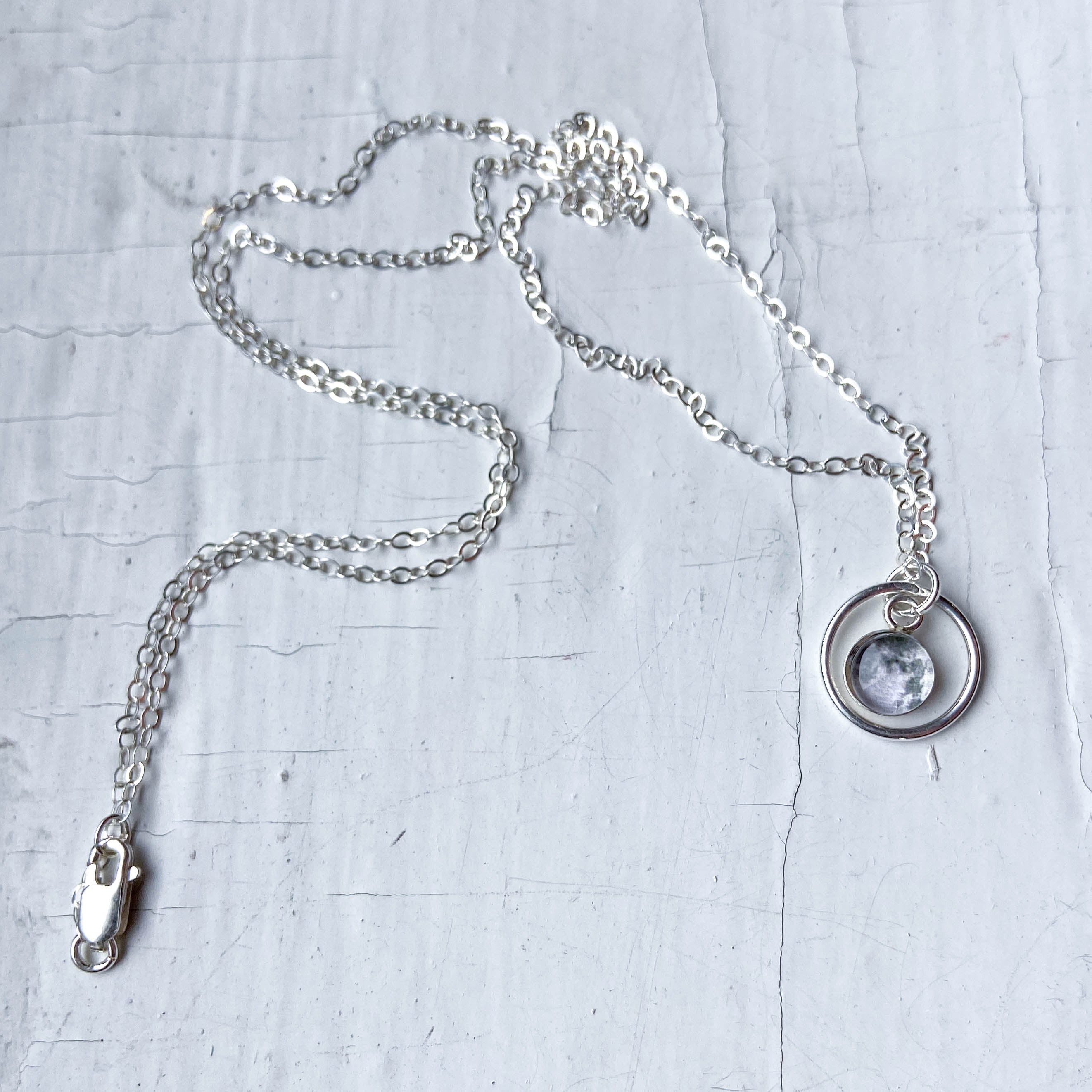 My Moon Mini Necklace with Custom Lunar Phase