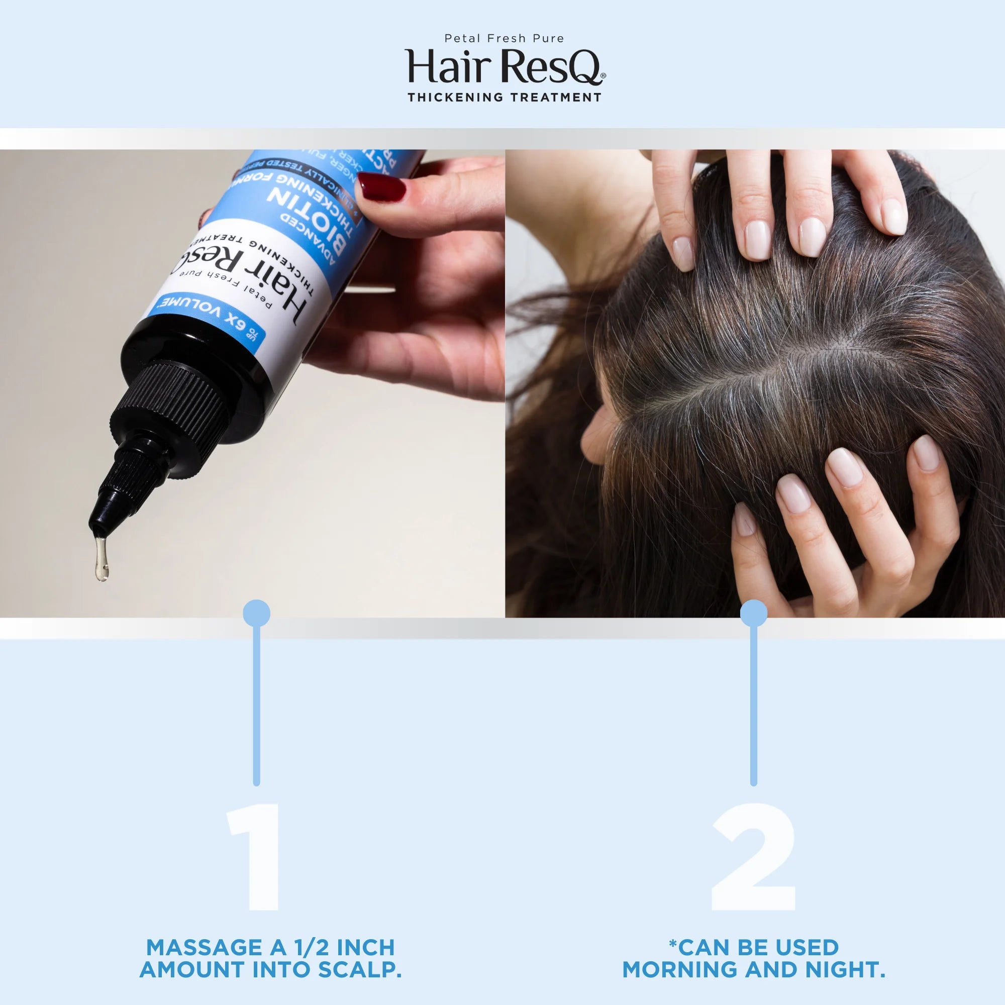 Petal Fresh Pure Hair ResQ Thickening Biotin Activation Pro-Growth Serum, 5oz